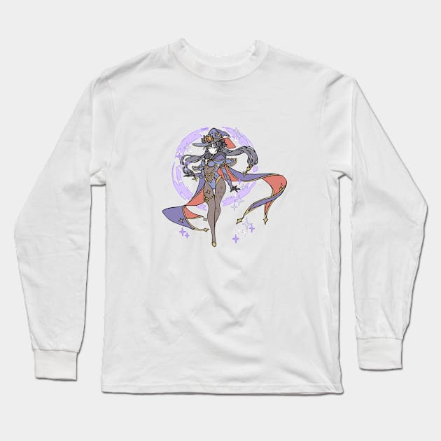 Mona from Genshin Impact Long Sleeve T-Shirt by MaxGraphic